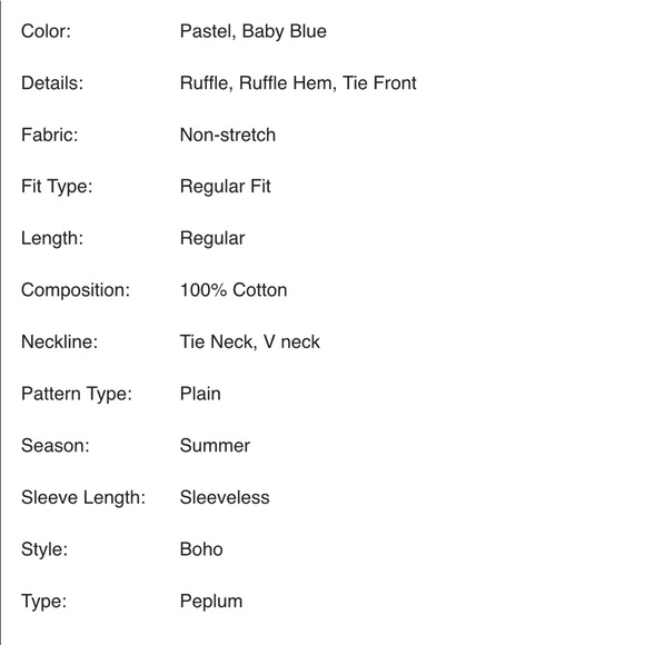 SHEIN Plunging Neck Ruffle Trim Bow Tie Front Top - Picture 5 of 5